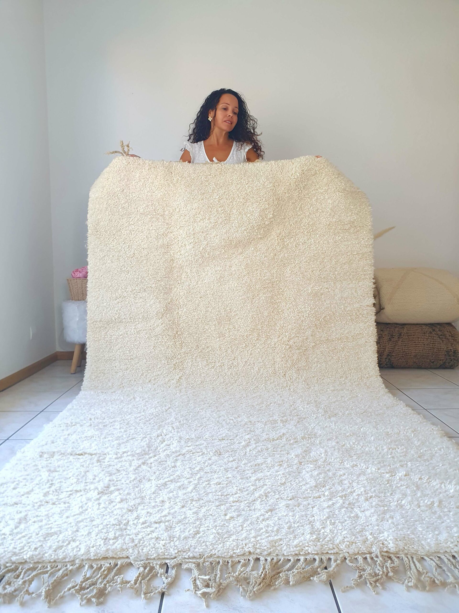 tapis berbère blanc