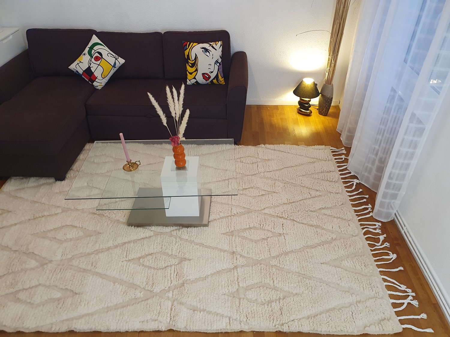 tapis berbère blanc