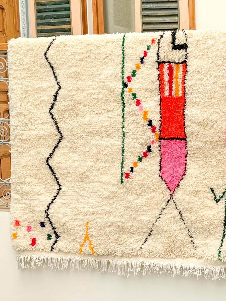 tapis berbère coloré