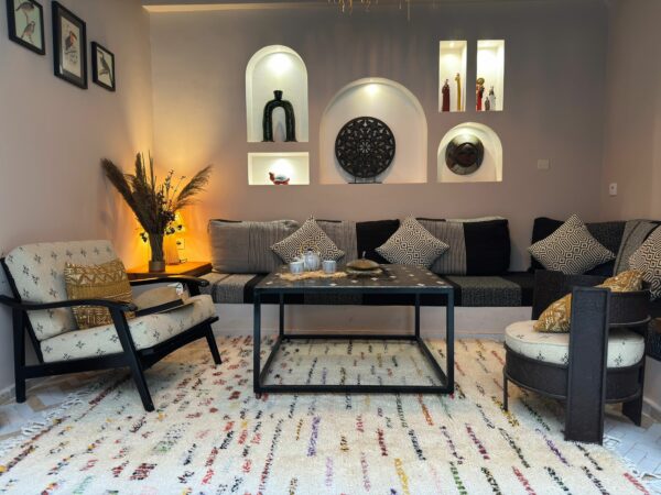 tapis marocain coloré