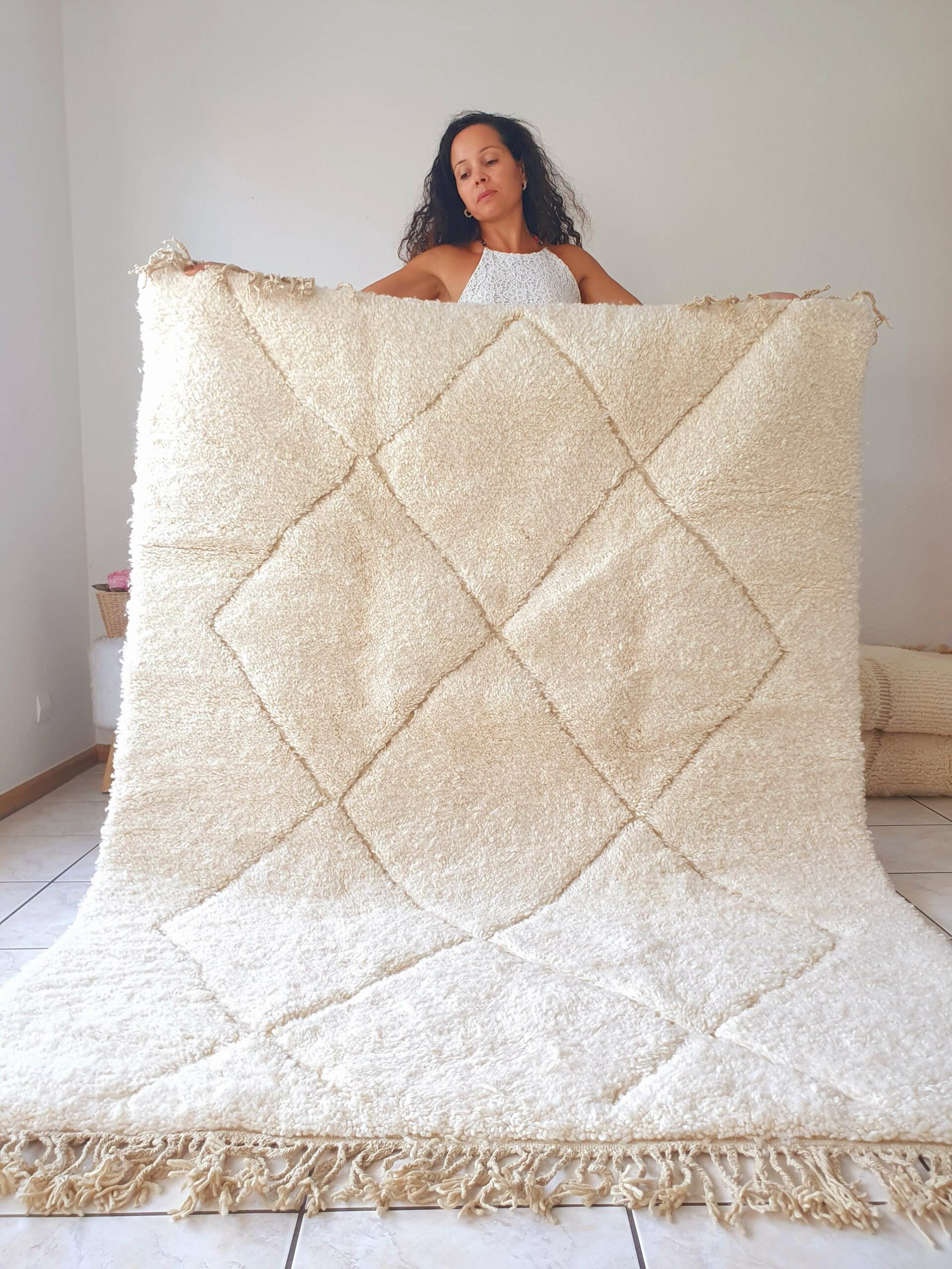 Tapis berbère beige