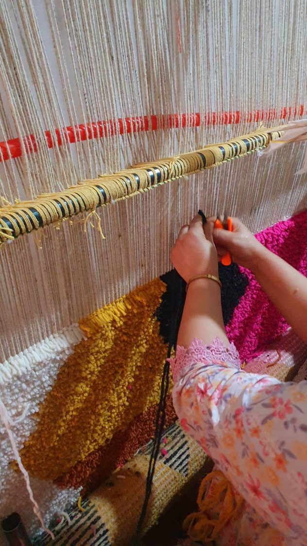 tapis berbère coloré