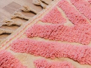 tapis berbère rose