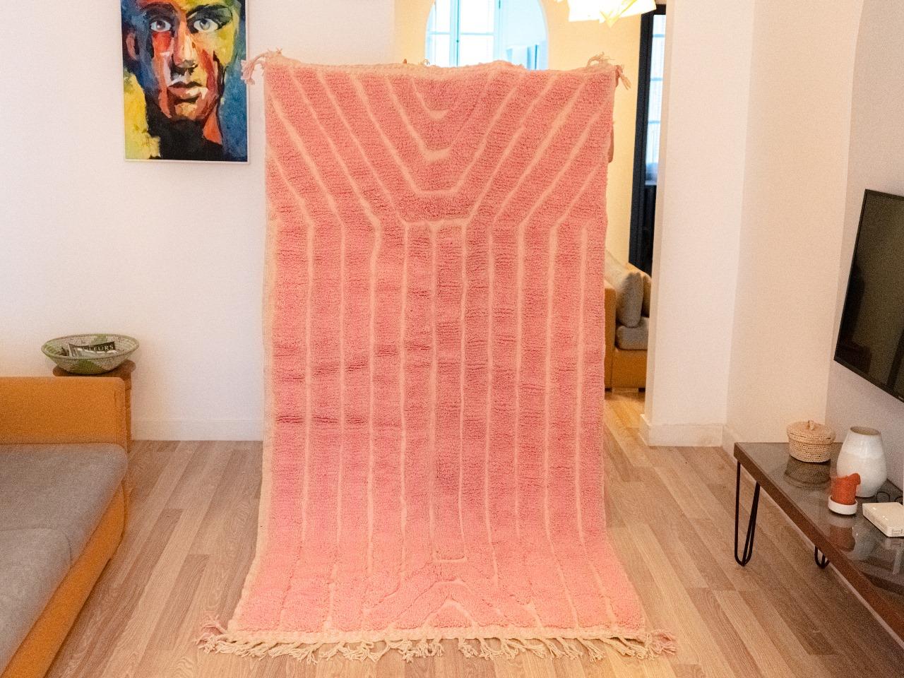 tapis berbère rose